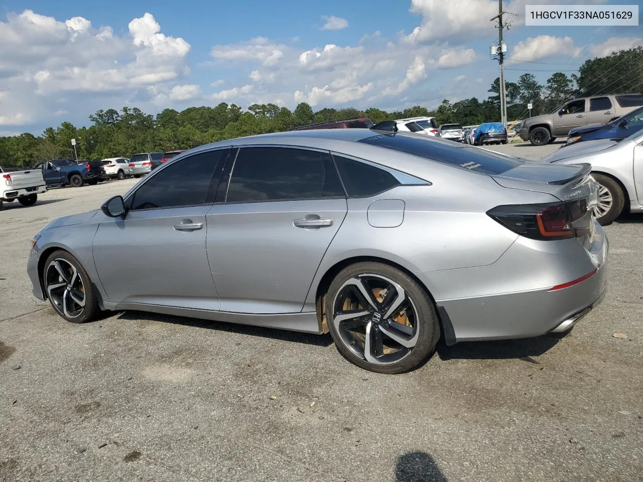 2022 Honda Accord Sport VIN: 1HGCV1F33NA051629 Lot: 73143144