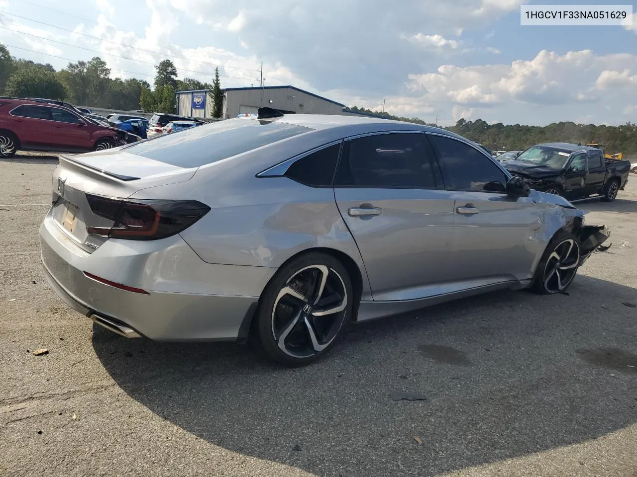 2022 Honda Accord Sport VIN: 1HGCV1F33NA051629 Lot: 73143144