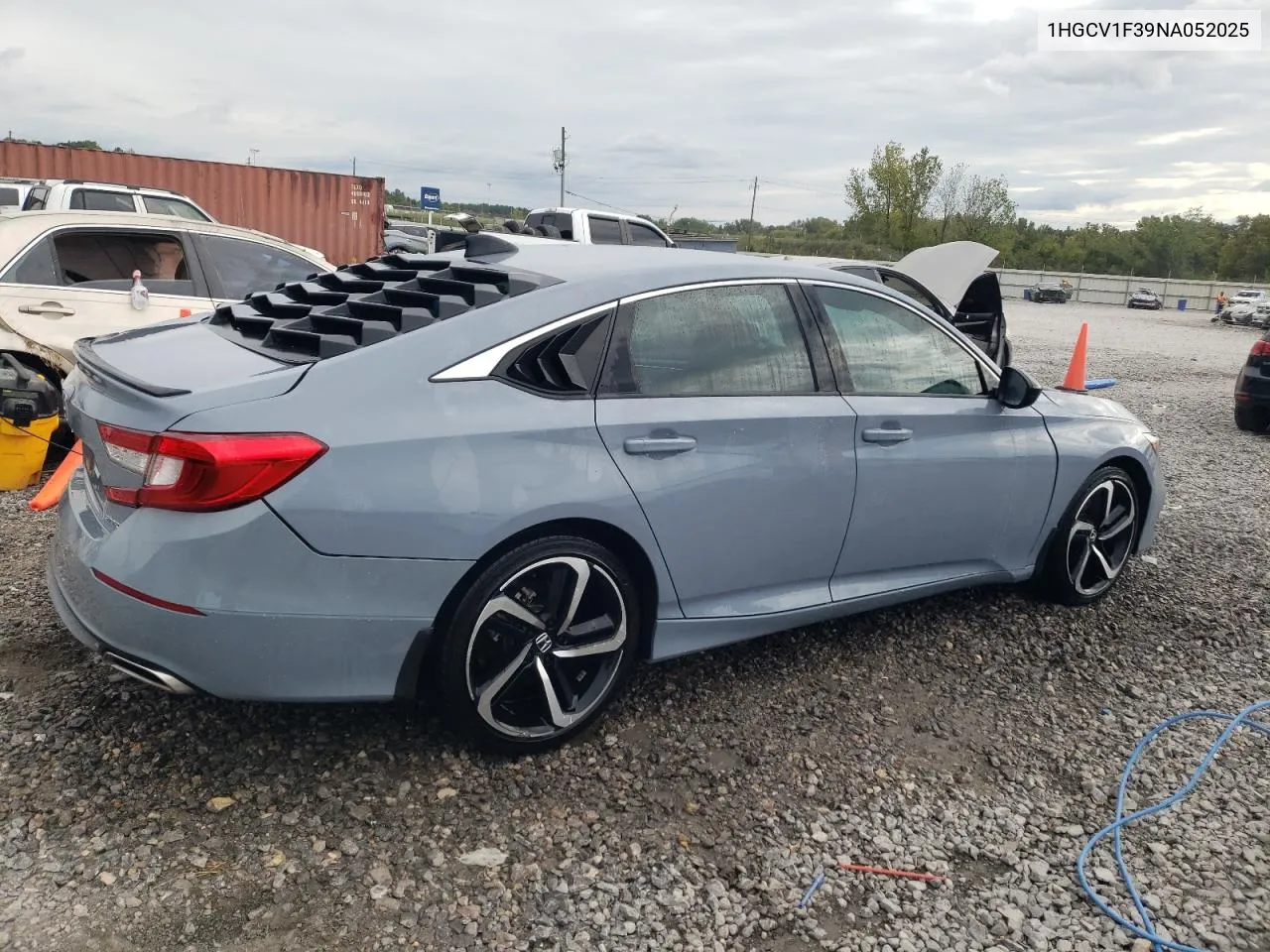 2022 Honda Accord Sport VIN: 1HGCV1F39NA052025 Lot: 73242234