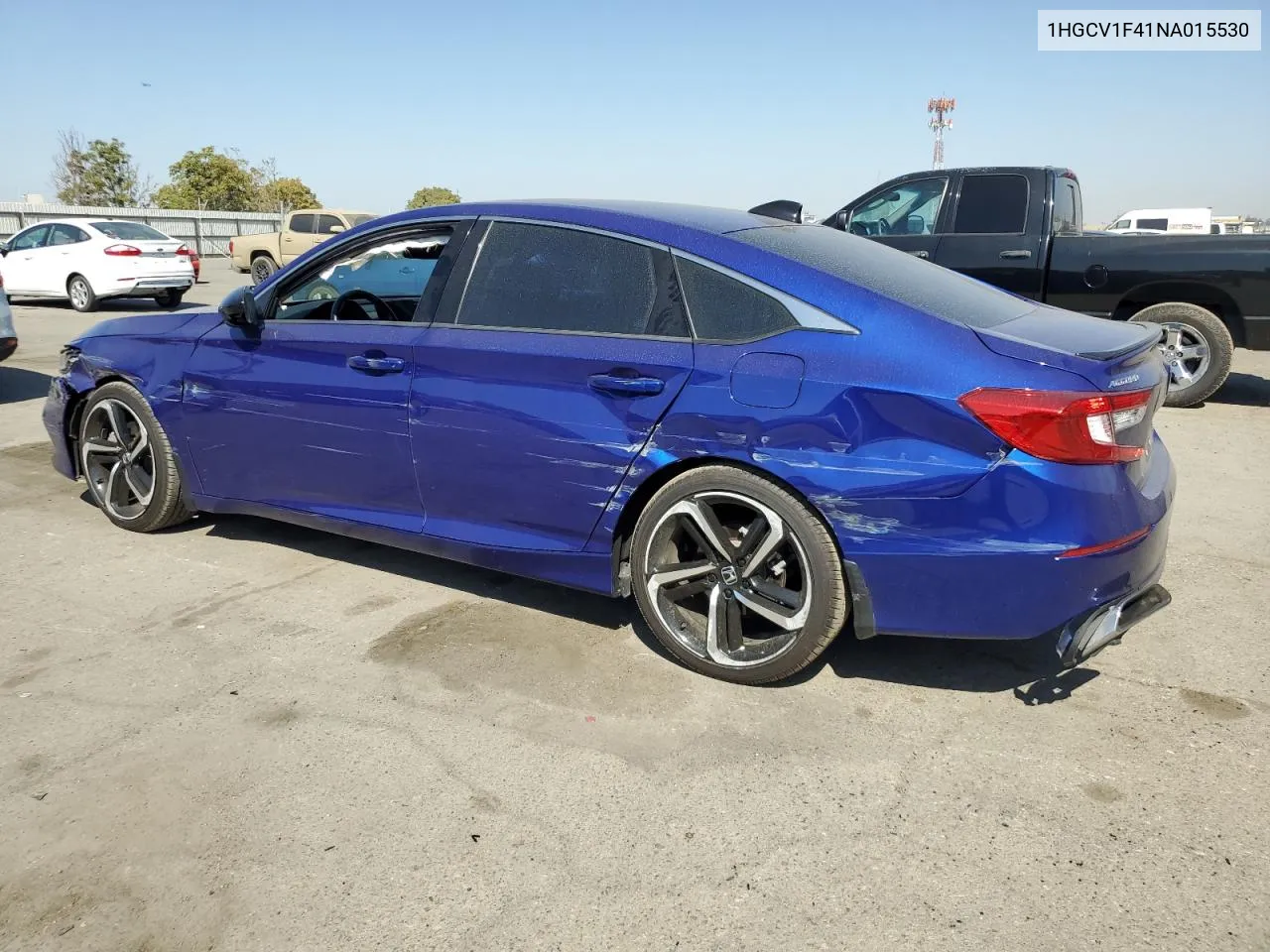 1HGCV1F41NA015530 2022 Honda Accord Sport Se