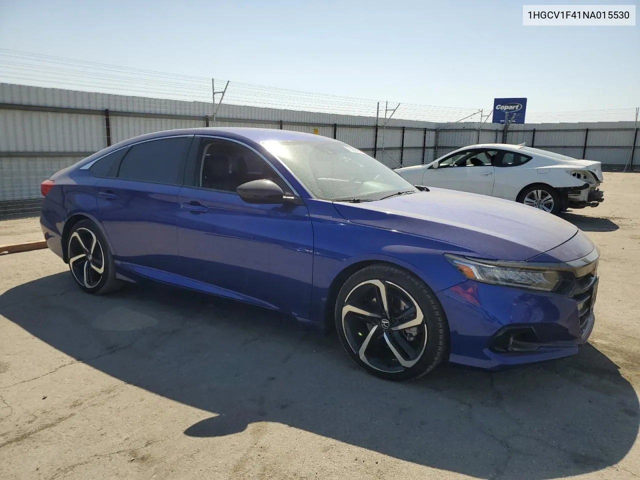 1HGCV1F41NA015530 2022 Honda Accord Sport Se