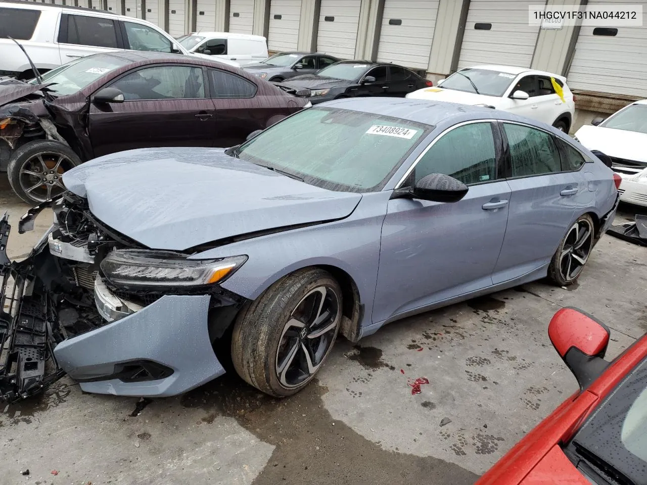 2022 Honda Accord Sport VIN: 1HGCV1F31NA044212 Lot: 73408924