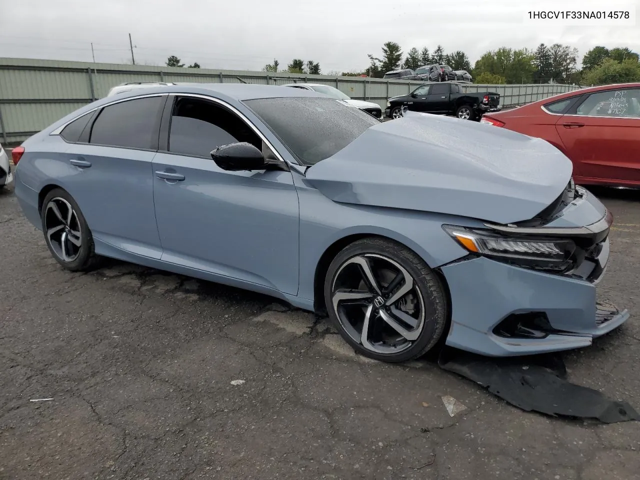 2022 Honda Accord Sport VIN: 1HGCV1F33NA014578 Lot: 73456304