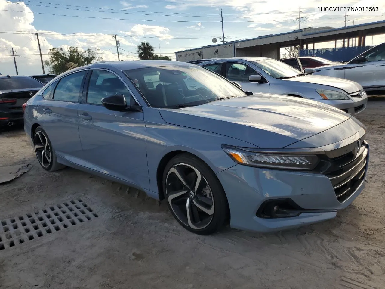 2022 Honda Accord Sport VIN: 1HGCV1F37NA013563 Lot: 73680214