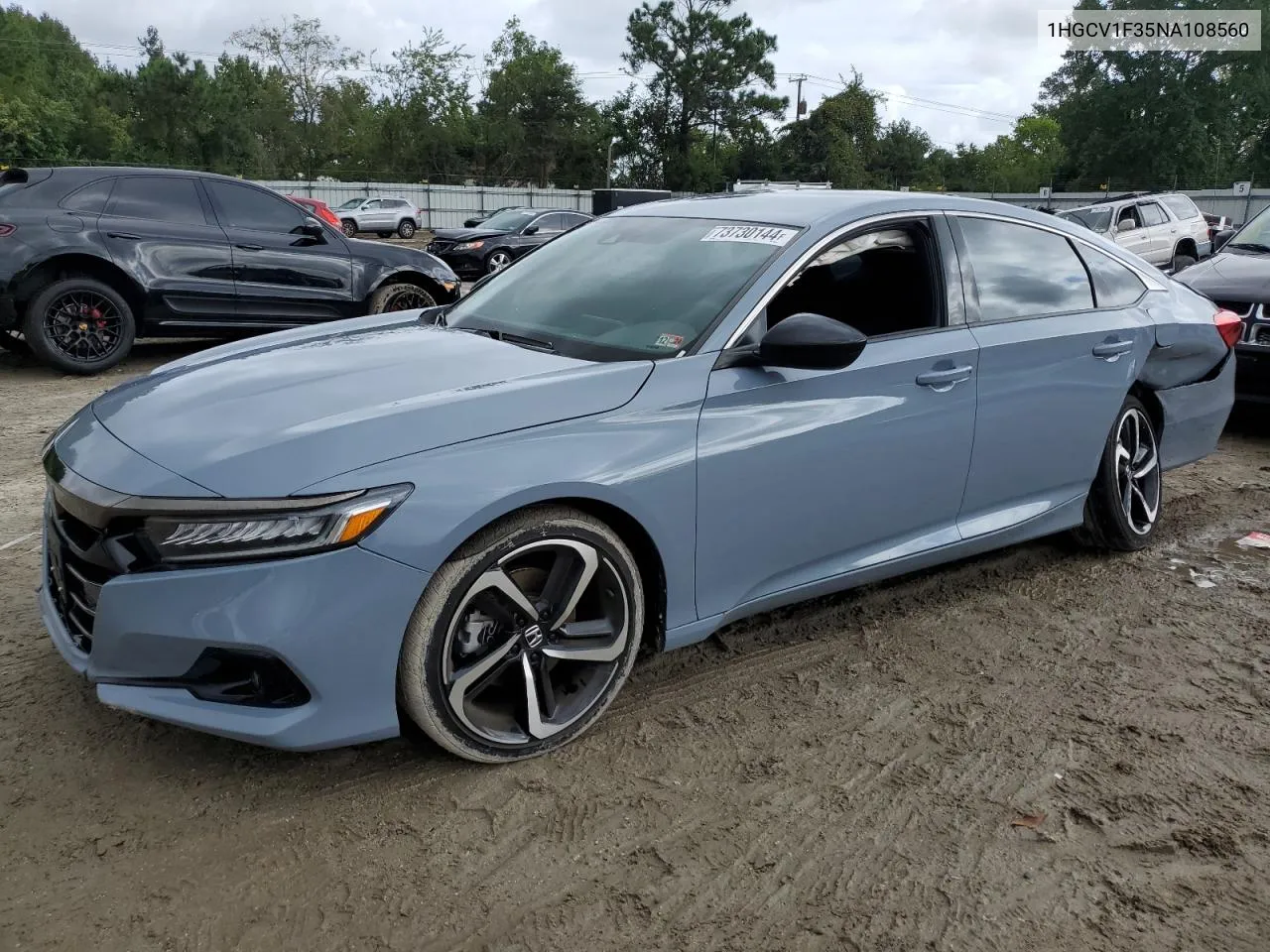 2022 Honda Accord Sport VIN: 1HGCV1F35NA108560 Lot: 73730144