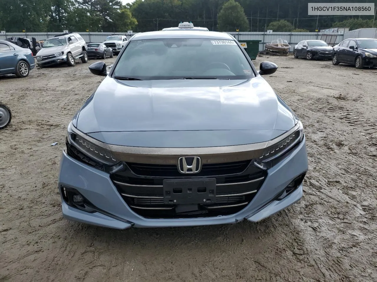 2022 Honda Accord Sport VIN: 1HGCV1F35NA108560 Lot: 73730144