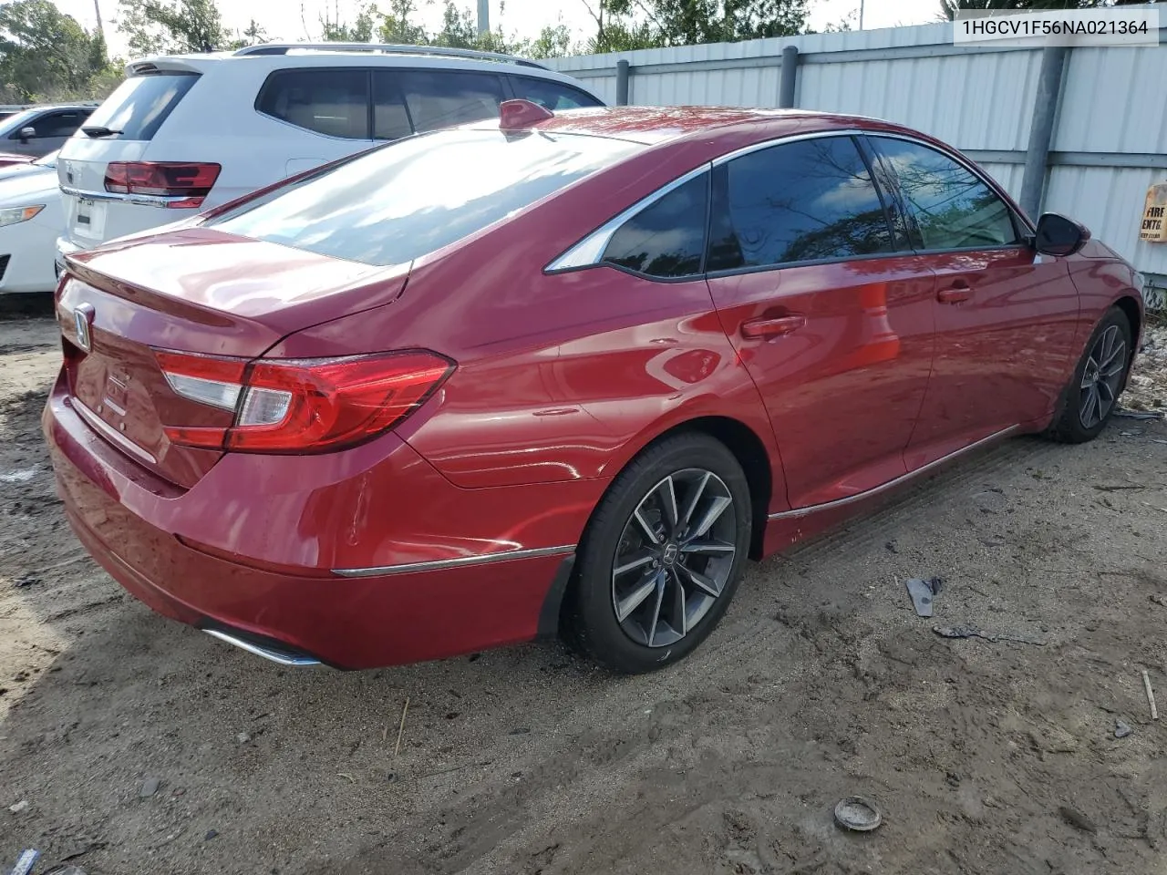 1HGCV1F56NA021364 2022 Honda Accord Exl