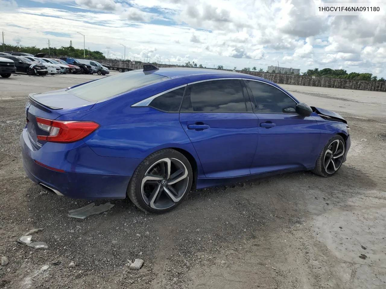 1HGCV1F46NA091180 2022 Honda Accord Sport Se