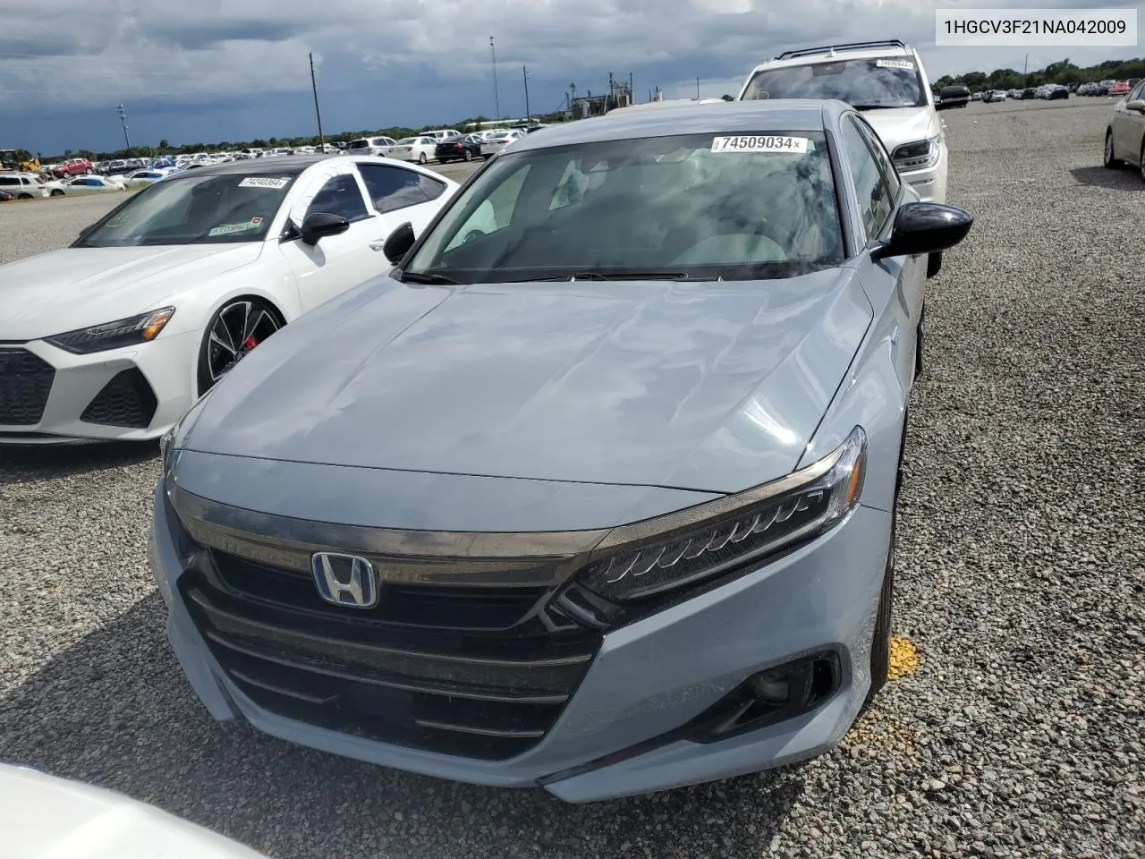 2022 Honda Accord Hybrid Sport VIN: 1HGCV3F21NA042009 Lot: 74509034