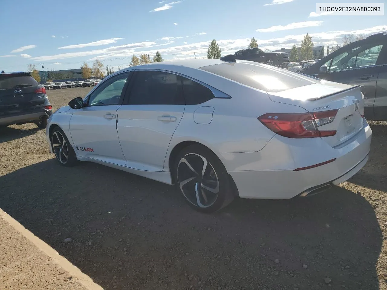 1HGCV2F32NA800393 2022 Honda Accord Sport