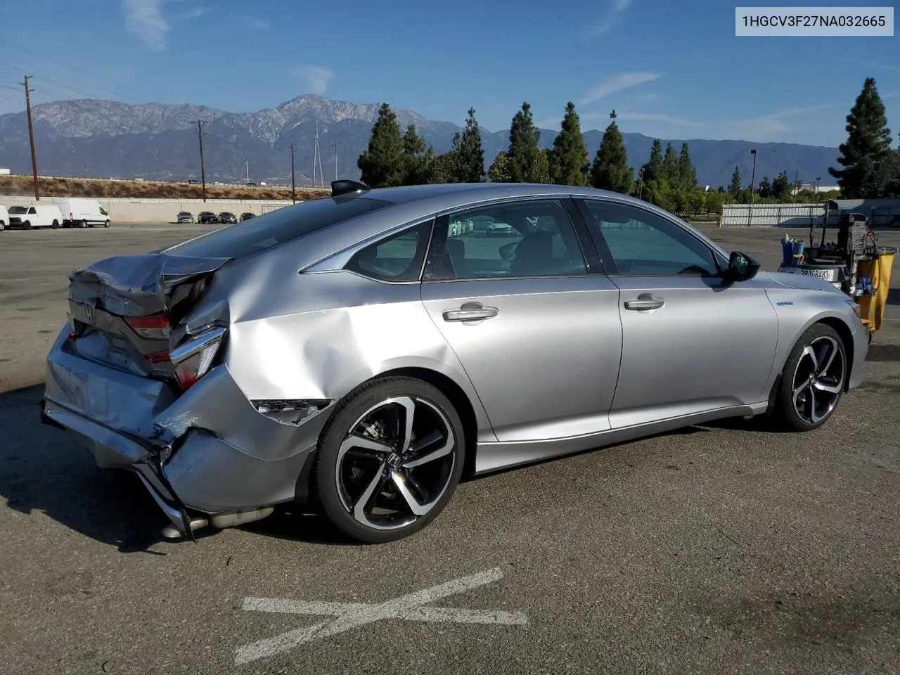 2022 Honda Accord Hybrid Sport VIN: 1HGCV3F27NA032665 Lot: 74791424