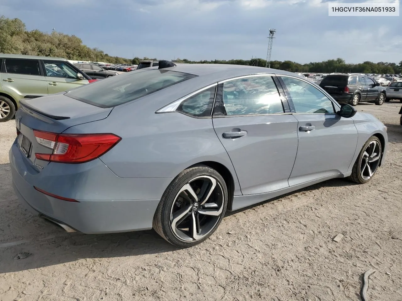 1HGCV1F36NA051933 2022 Honda Accord Sport