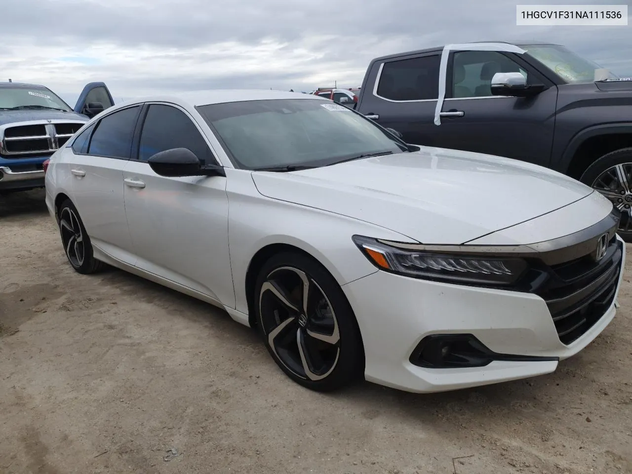 1HGCV1F31NA111536 2022 Honda Accord Sport