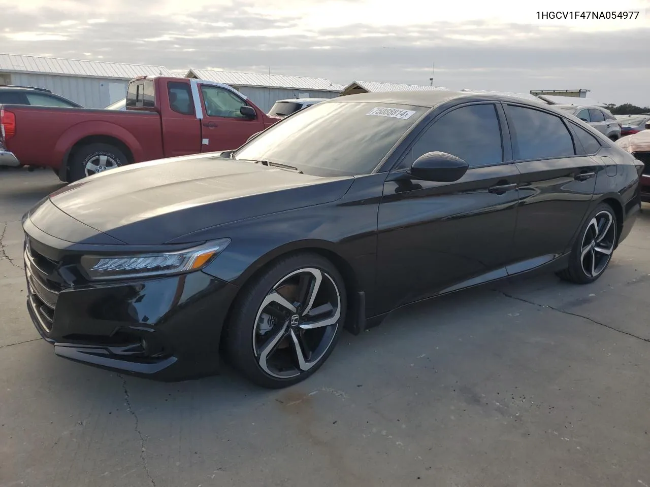 2022 Honda Accord Sport Se VIN: 1HGCV1F47NA054977 Lot: 75088814