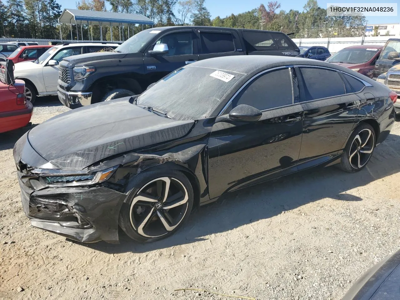 2022 Honda Accord Sport VIN: 1HGCV1F32NA048236 Lot: 75203974