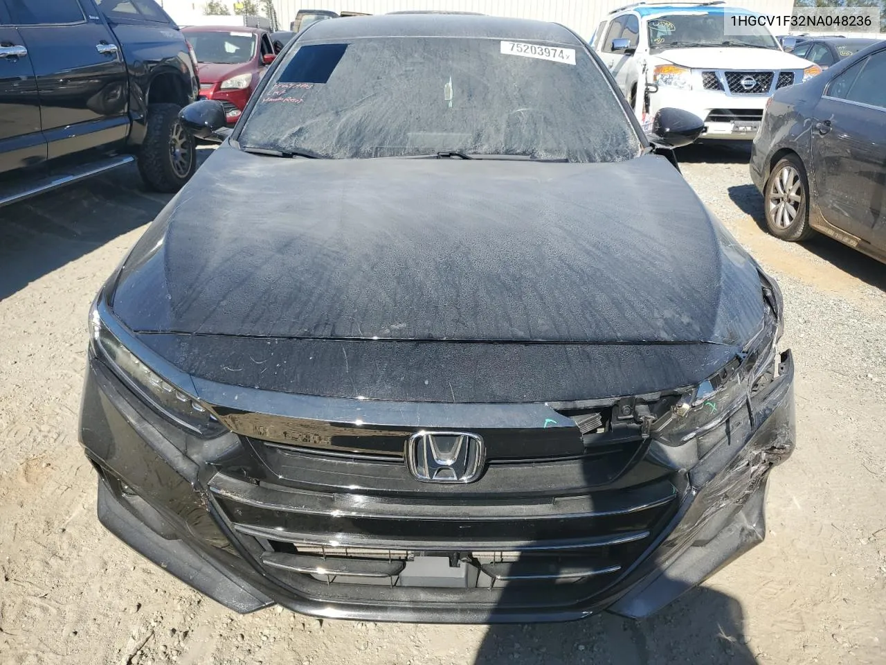 2022 Honda Accord Sport VIN: 1HGCV1F32NA048236 Lot: 75203974