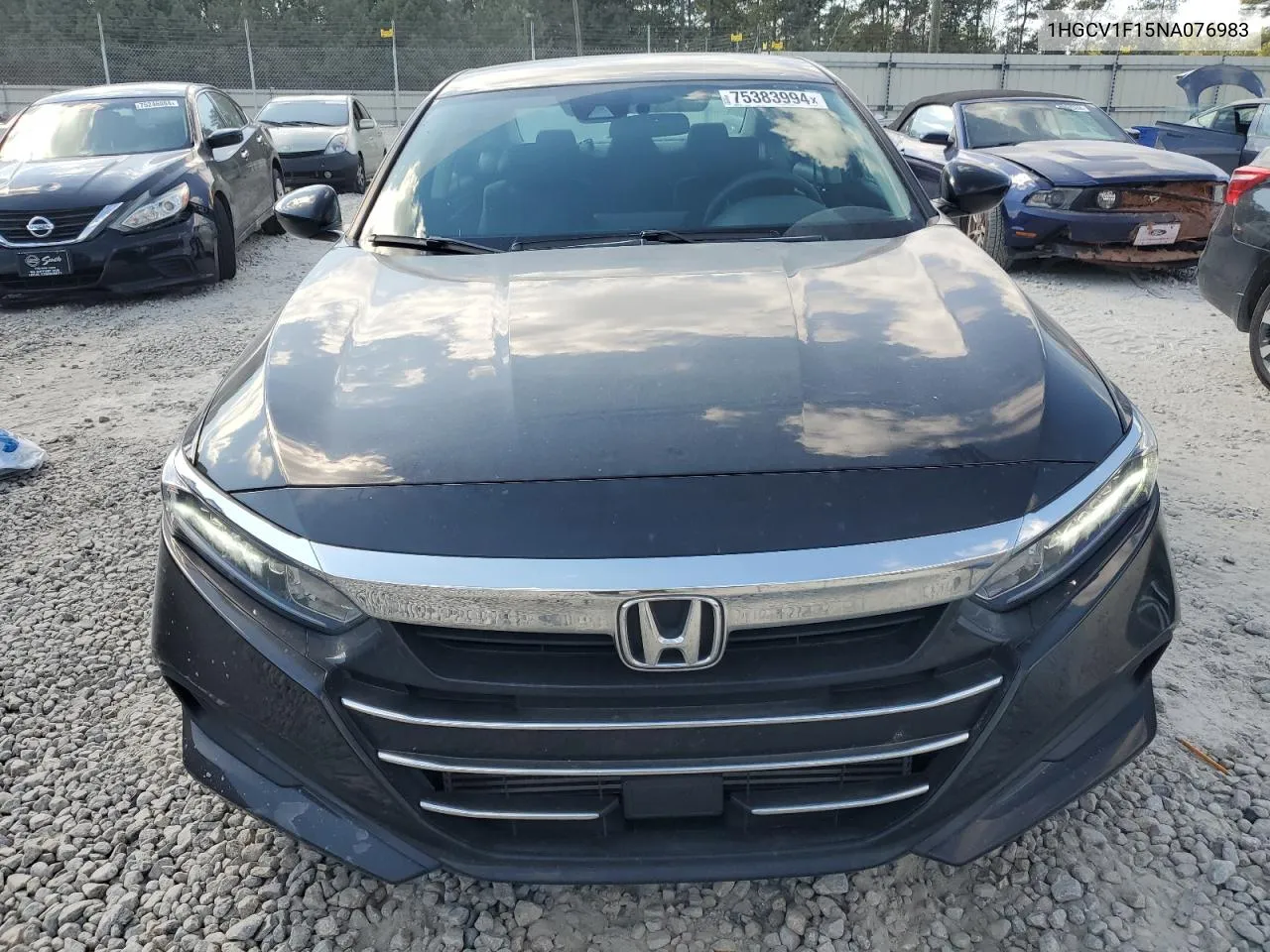 2022 Honda Accord Lx VIN: 1HGCV1F15NA076983 Lot: 75383994