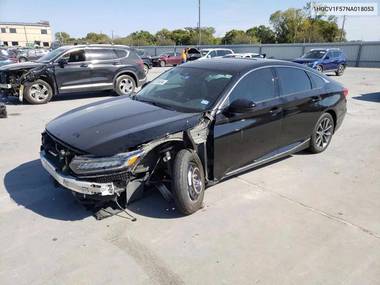 1HGCV1F57NA018053 2022 Honda Accord Exl