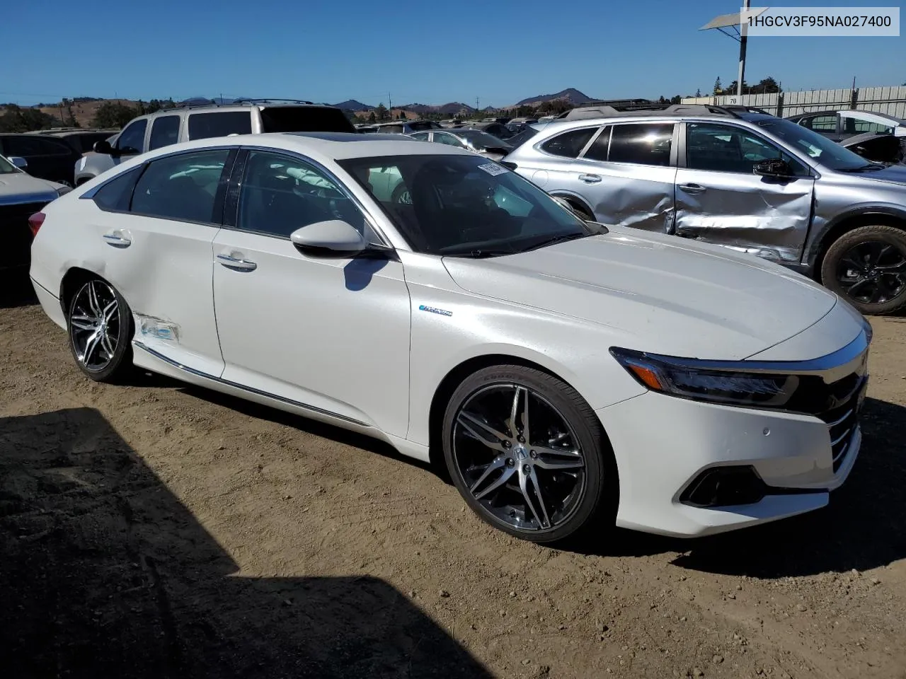 2022 Honda Accord Touring Hybrid VIN: 1HGCV3F95NA027400 Lot: 76166254