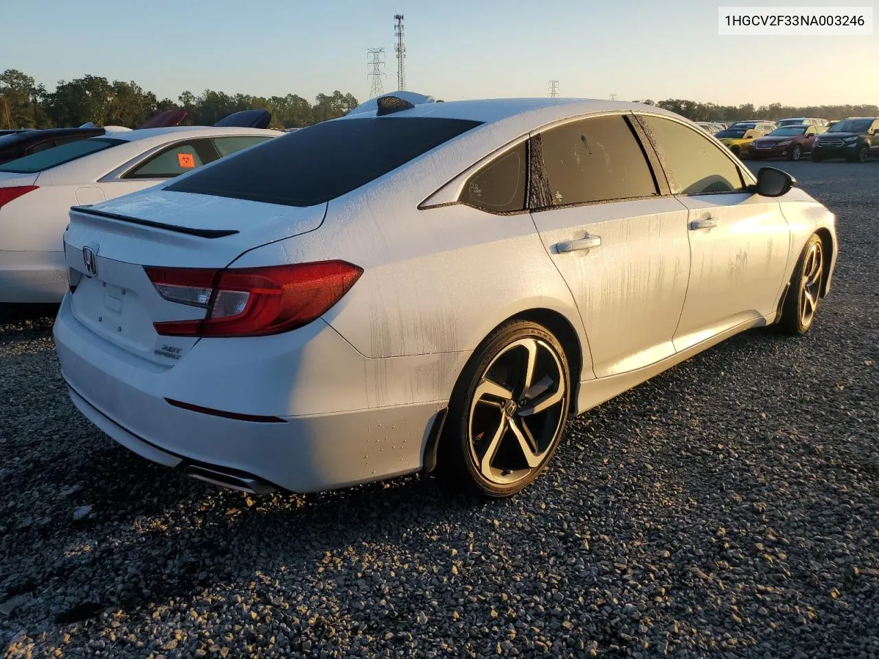 2022 Honda Accord Sport VIN: 1HGCV2F33NA003246 Lot: 76167104