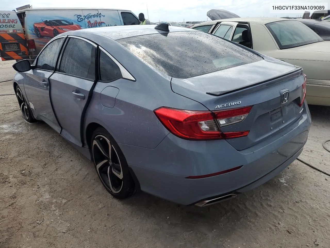 2022 Honda Accord Sport VIN: 1HGCV1F33NA109089 Lot: 76187834