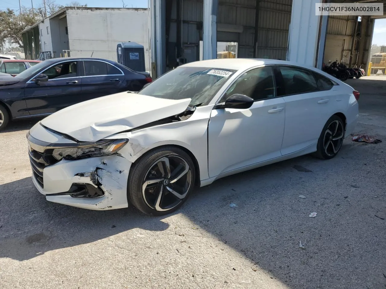 1HGCV1F36NA002814 2022 Honda Accord Sport