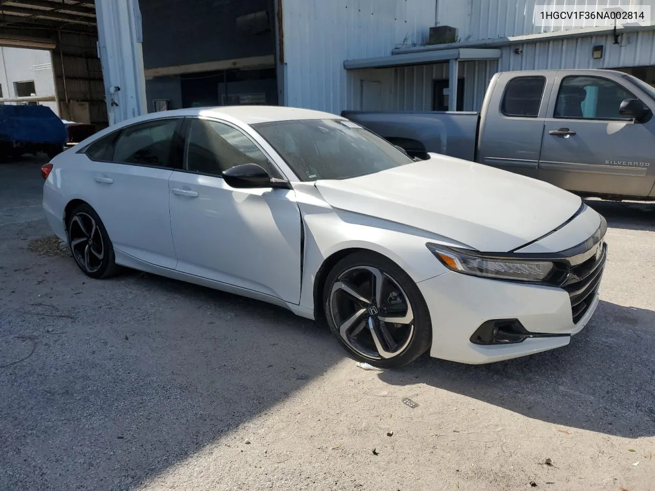 2022 Honda Accord Sport VIN: 1HGCV1F36NA002814 Lot: 76352254