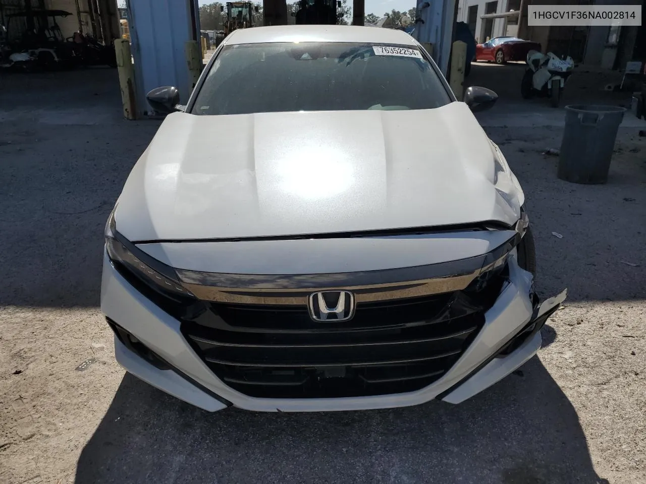 2022 Honda Accord Sport VIN: 1HGCV1F36NA002814 Lot: 76352254