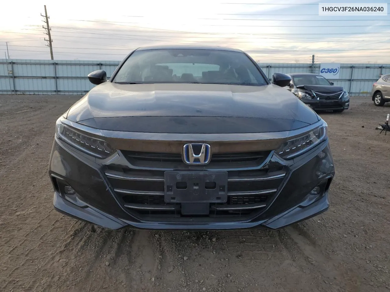 2022 Honda Accord Hybrid Sport VIN: 1HGCV3F26NA036240 Lot: 76760234