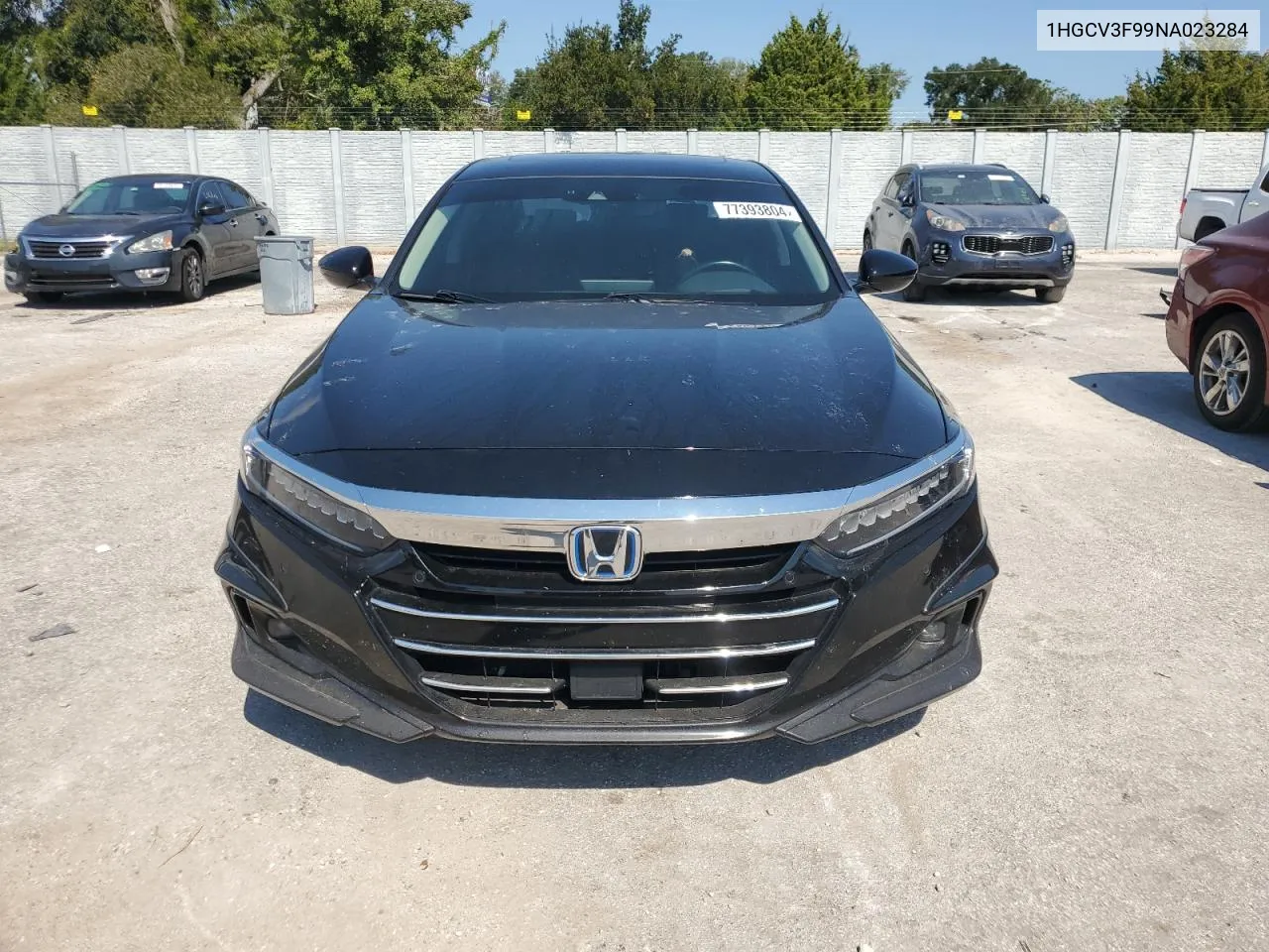 2022 Honda Accord Touring Hybrid VIN: 1HGCV3F99NA023284 Lot: 77393804