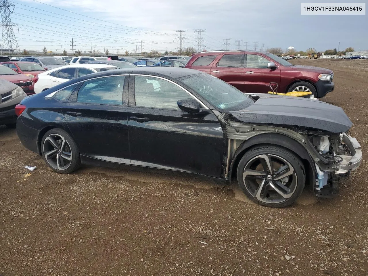 2022 Honda Accord Sport VIN: 1HGCV1F33NA046415 Lot: 77435644