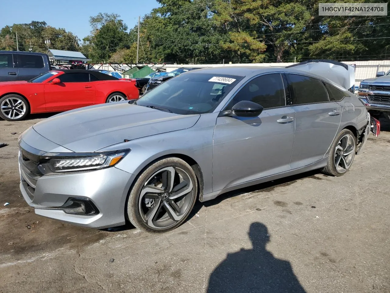 2022 Honda Accord Sport Se VIN: 1HGCV1F42NA124708 Lot: 77439684