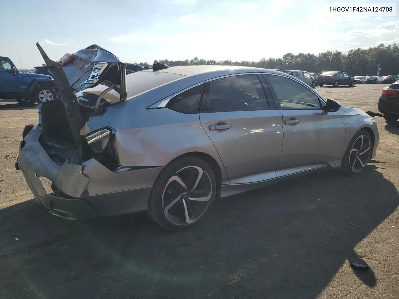 1HGCV1F42NA124708 2022 Honda Accord Sport Se