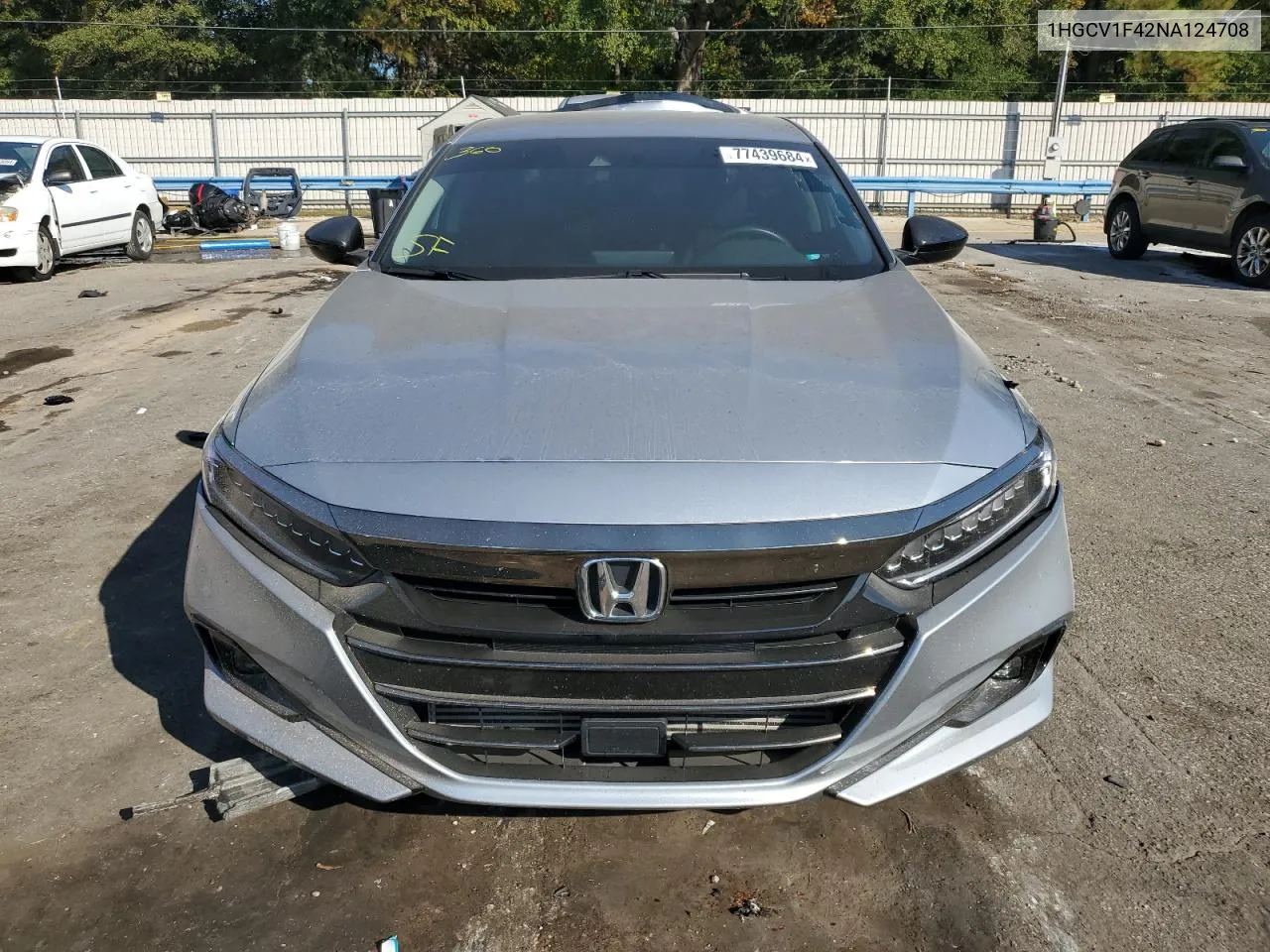 1HGCV1F42NA124708 2022 Honda Accord Sport Se