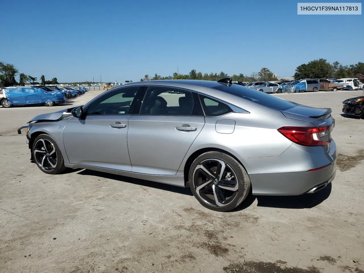 2022 Honda Accord Sport VIN: 1HGCV1F39NA117813 Lot: 77537274