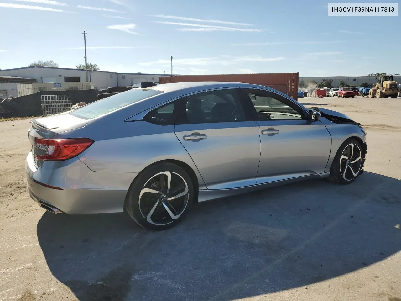 1HGCV1F39NA117813 2022 Honda Accord Sport