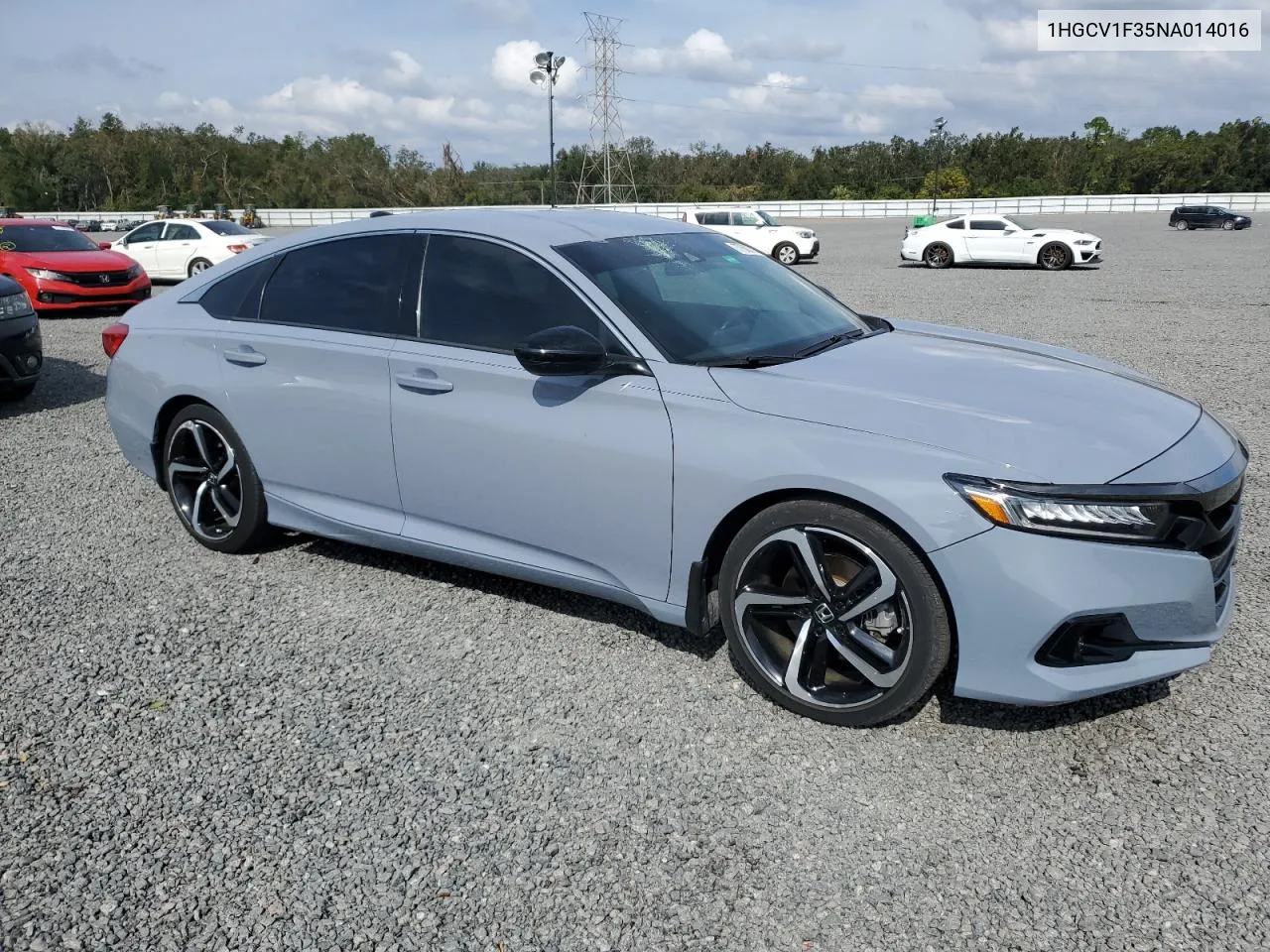 2022 Honda Accord Sport VIN: 1HGCV1F35NA014016 Lot: 77600714