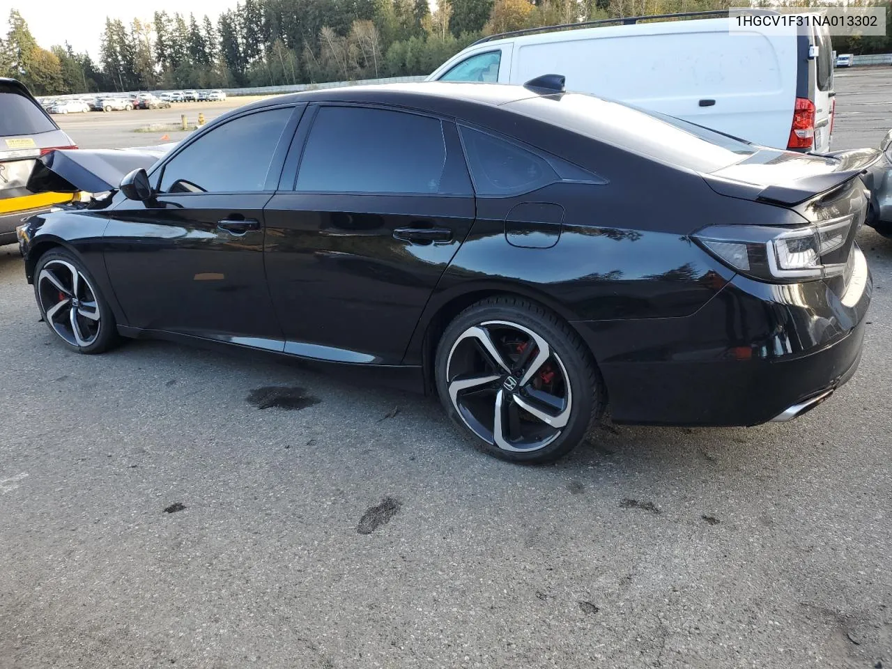 2022 Honda Accord Sport VIN: 1HGCV1F31NA013302 Lot: 77738674