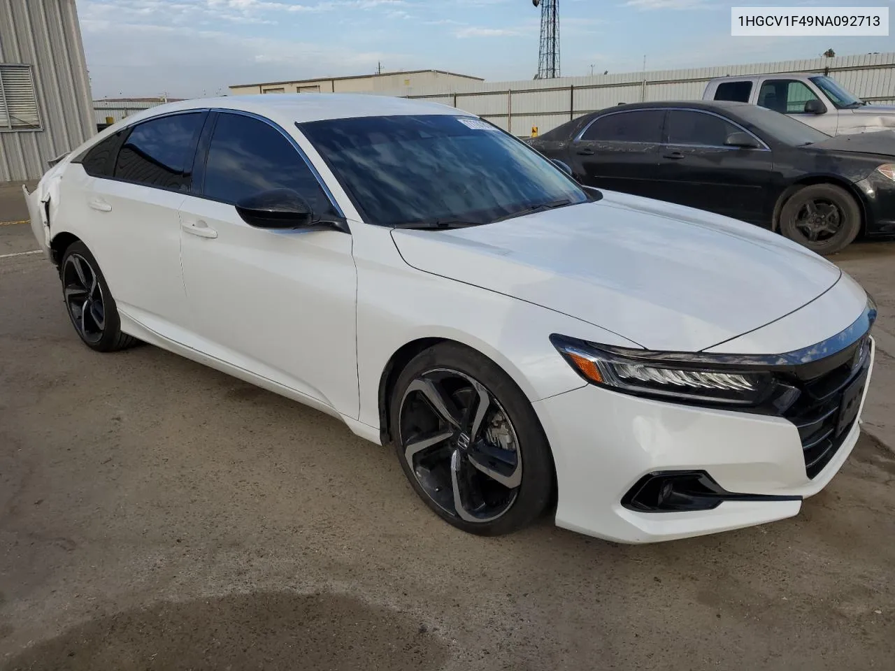 1HGCV1F49NA092713 2022 Honda Accord Sport Se