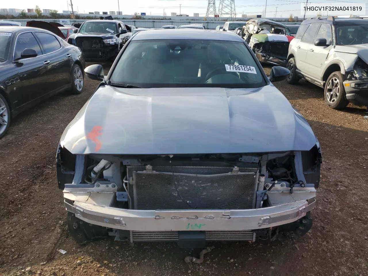 1HGCV1F32NA041819 2022 Honda Accord Sport