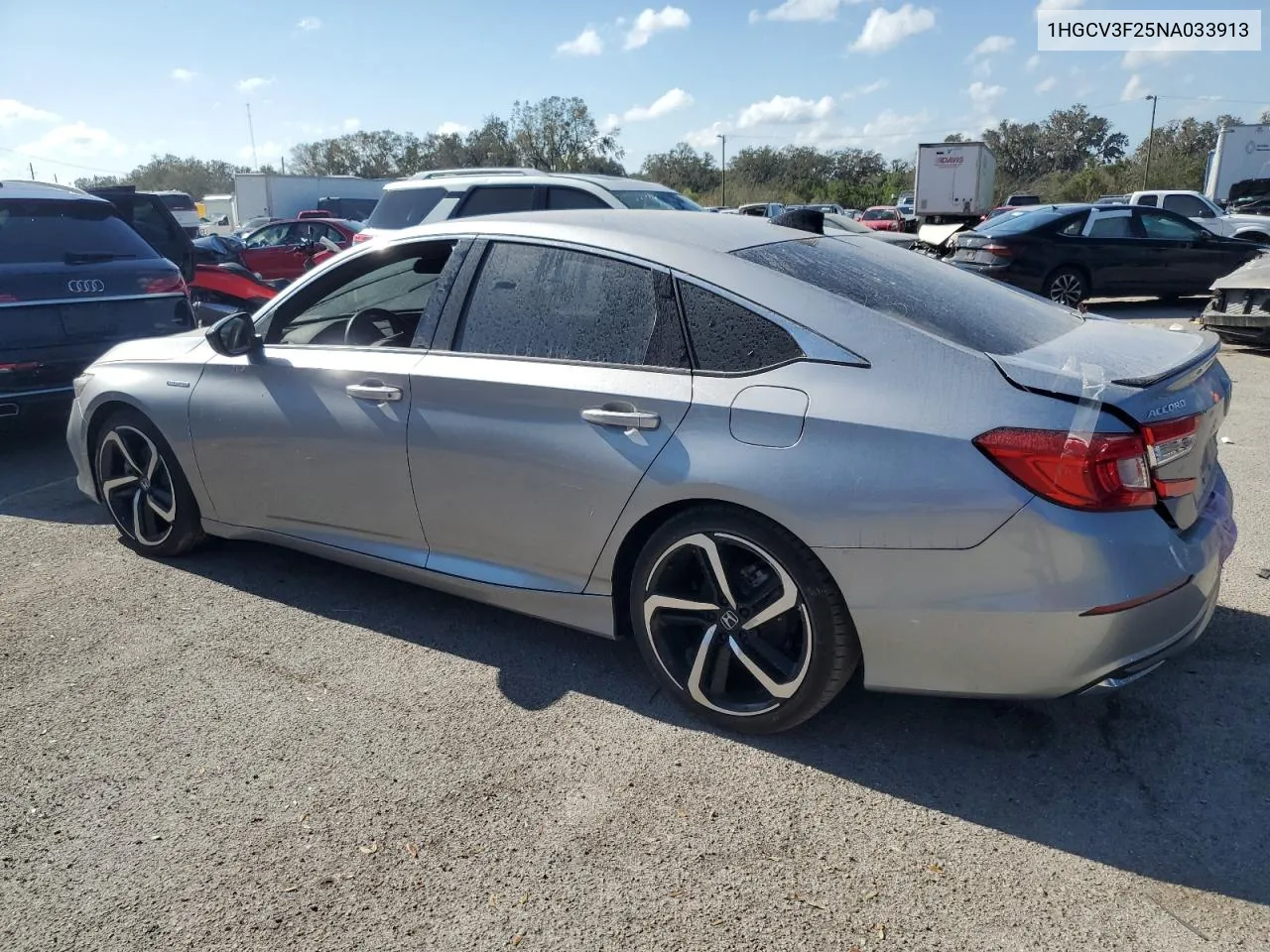 2022 Honda Accord Hybrid Sport VIN: 1HGCV3F25NA033913 Lot: 78342644