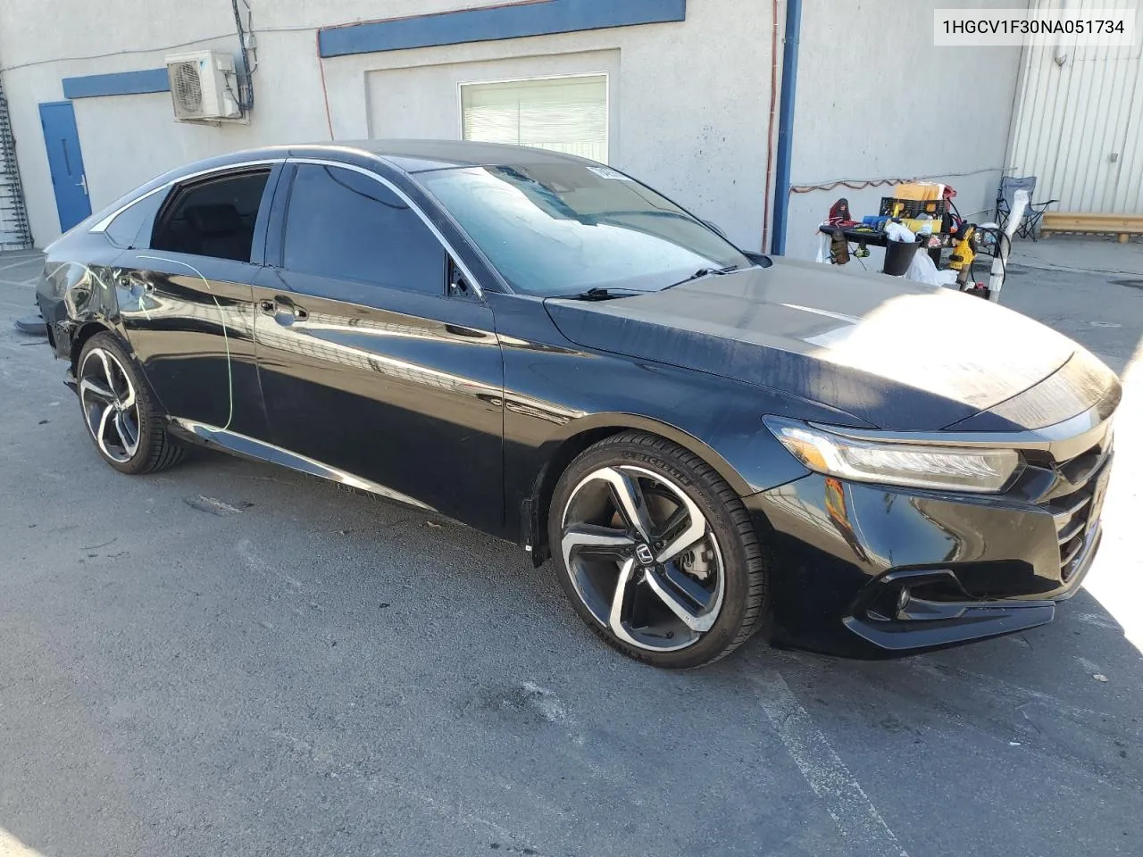 2022 Honda Accord Sport VIN: 1HGCV1F30NA051734 Lot: 78425564