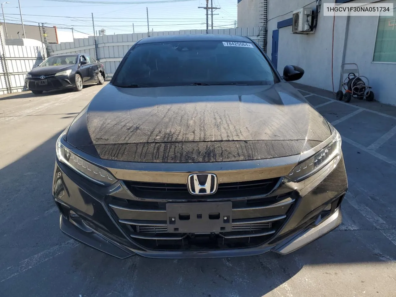 2022 Honda Accord Sport VIN: 1HGCV1F30NA051734 Lot: 78425564