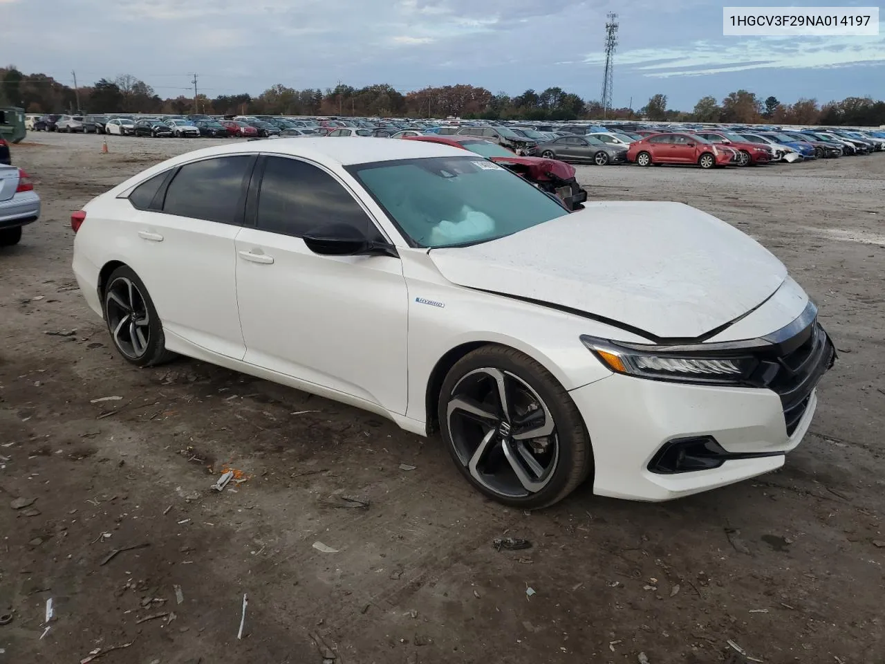 2022 Honda Accord Hybrid Sport VIN: 1HGCV3F29NA014197 Lot: 79409224