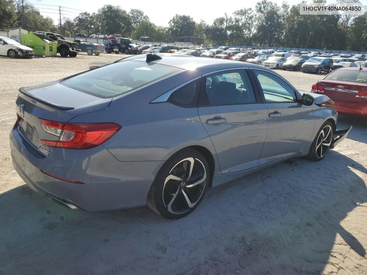 2022 Honda Accord Sport Se VIN: 1HGCV1F40NA064850 Lot: 79422724