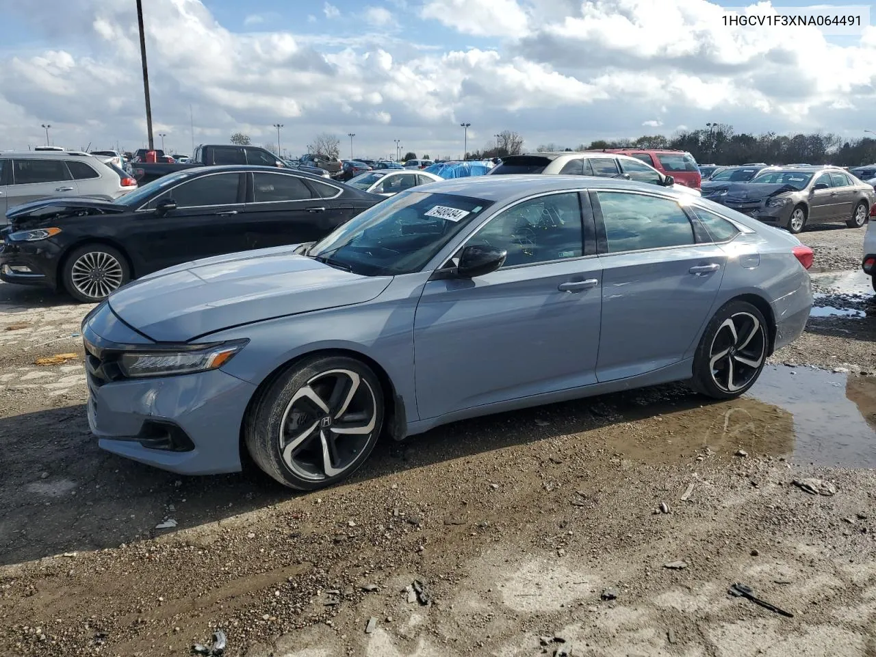 2022 Honda Accord Sport VIN: 1HGCV1F3XNA064491 Lot: 79480494