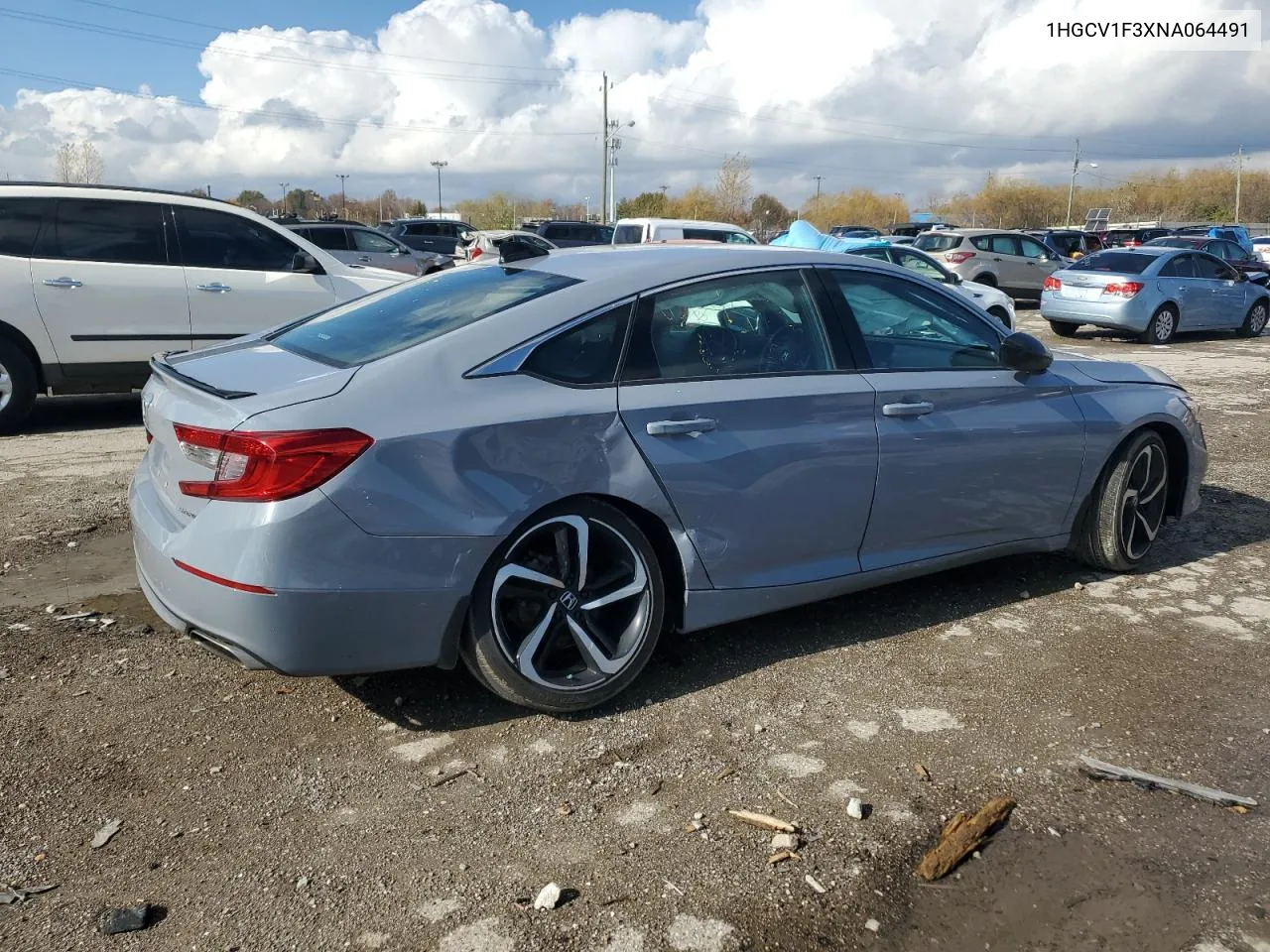 2022 Honda Accord Sport VIN: 1HGCV1F3XNA064491 Lot: 79480494