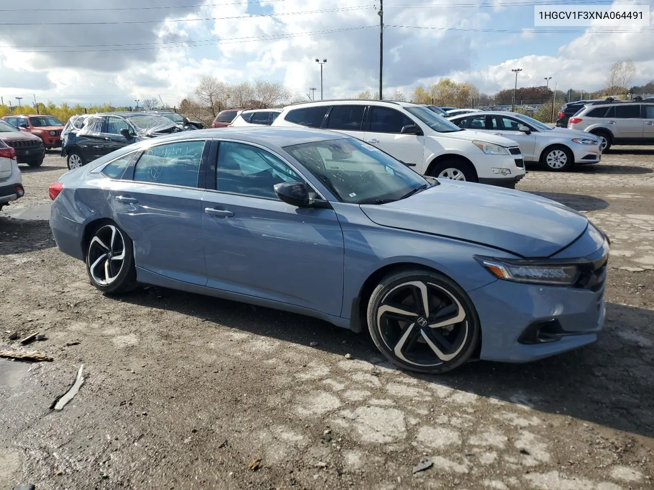 2022 Honda Accord Sport VIN: 1HGCV1F3XNA064491 Lot: 79480494