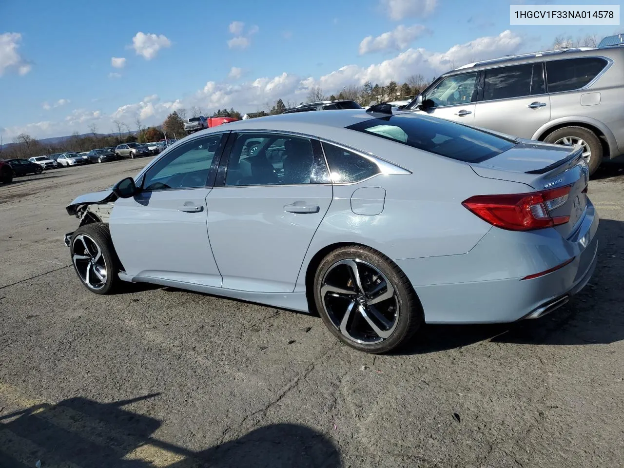 1HGCV1F33NA014578 2022 Honda Accord Sport