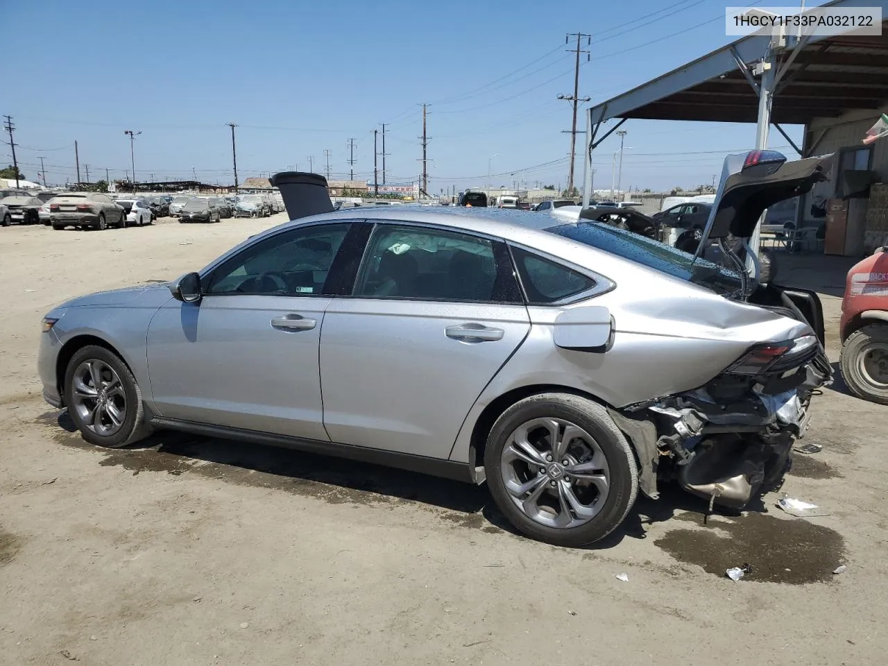 2023 Honda Accord Ex VIN: 1HGCY1F33PA032122 Lot: 70866014